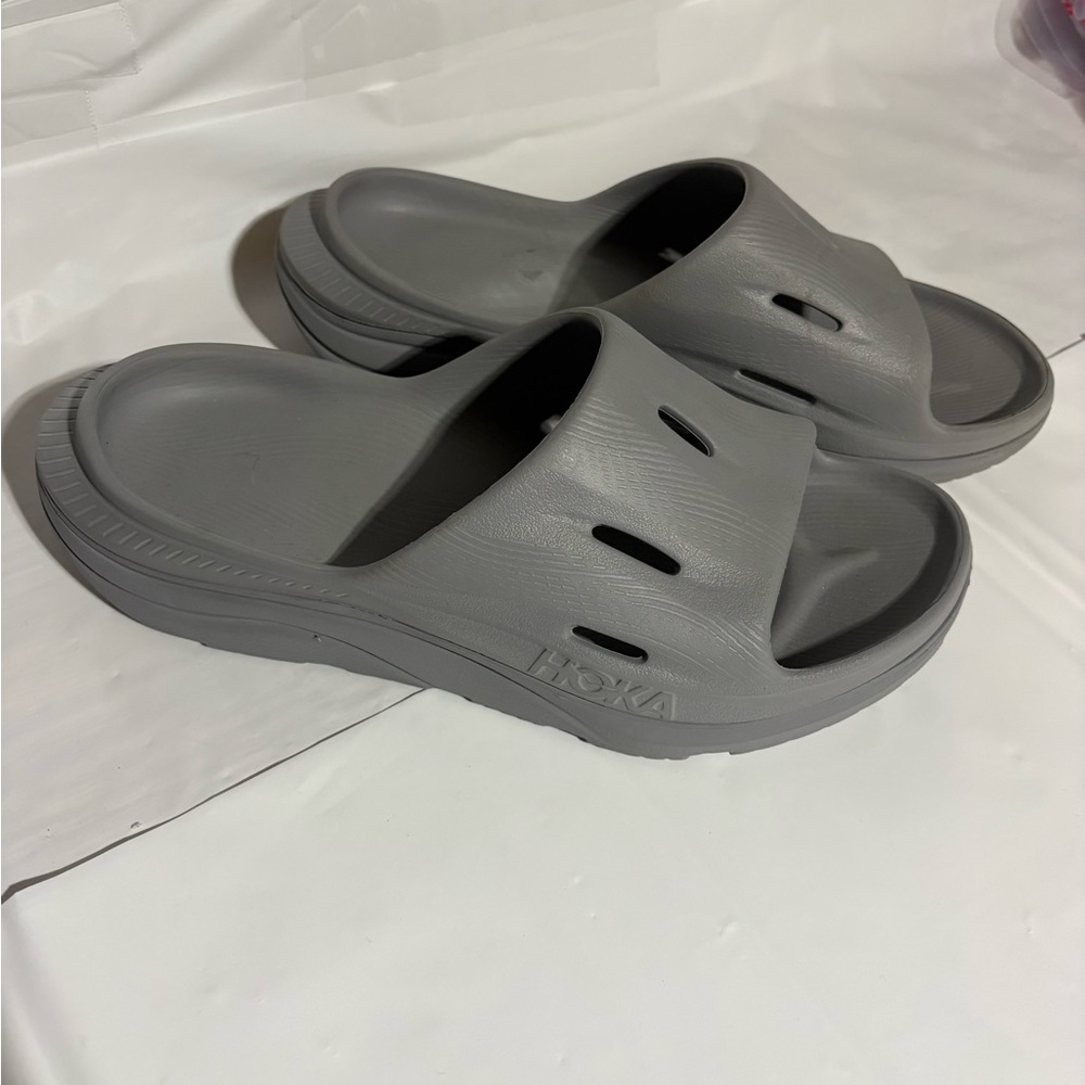 Hoka Men's Gray Slide Sandals